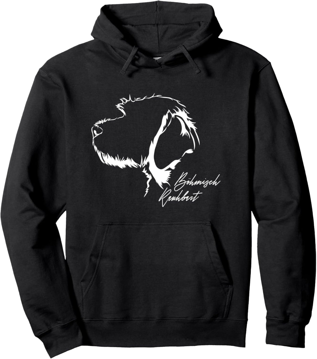 Böhmisch Rauhbart Profil Hunderasse Hund Hunde Pullover Hoodie