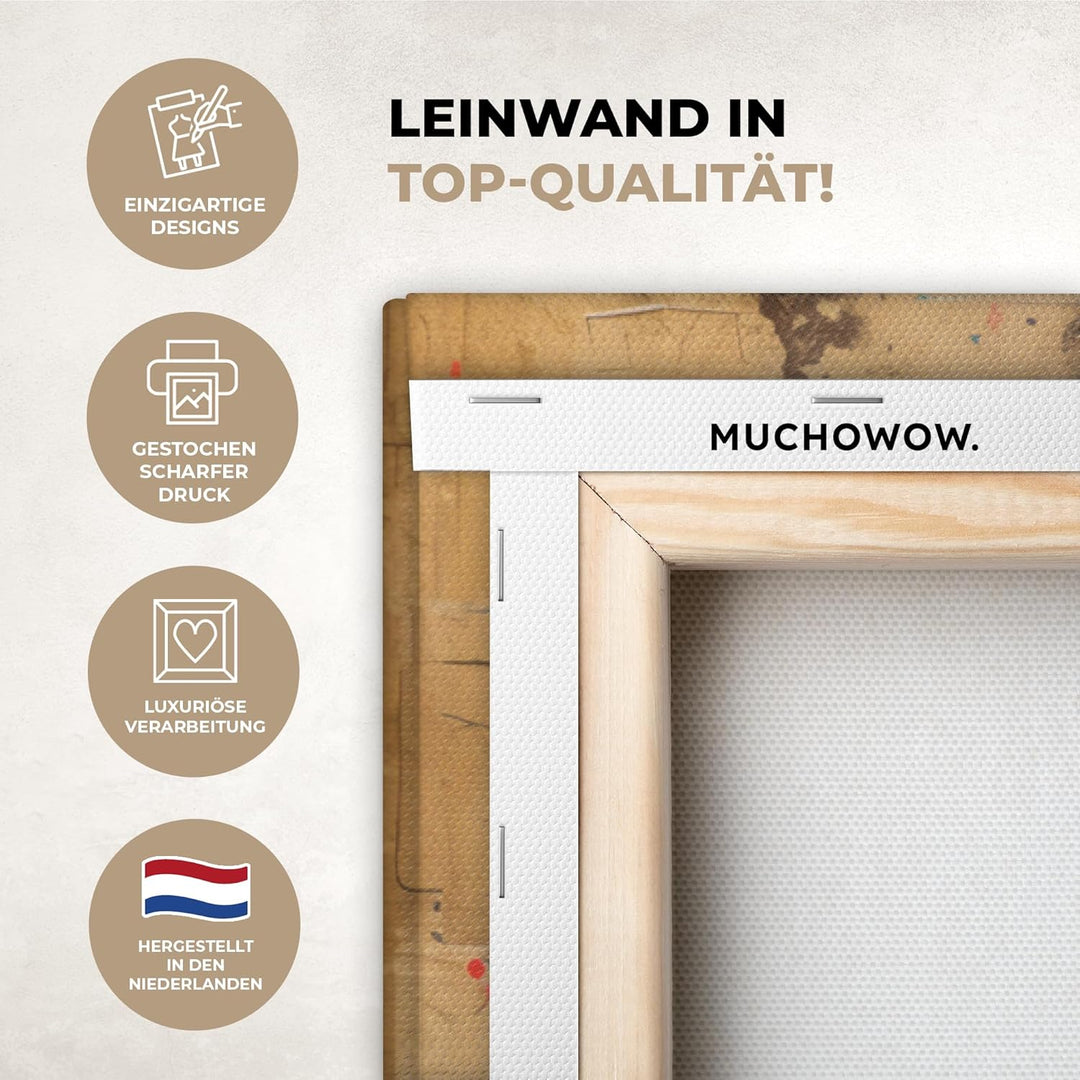 MuchoWow© Leinwandbild Gross 120x80 cm XXL Dekoration Wohnzimmer Bilder Pictures Wall Decoration Liv