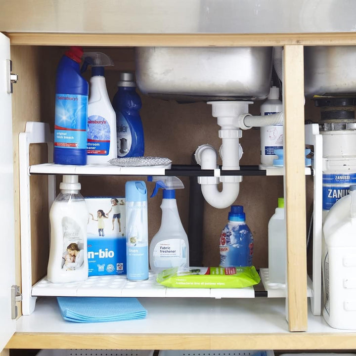 Addis Stauraum unter der Spüle zur Organisation, Weiss 1 Packung, 1 Packung