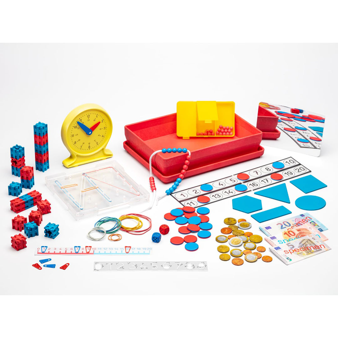 WISSNER® Mathe-Lernbox für die Grundschule mit Übungsaufgaben - Mathe-Set Made in Germany, Ideal für