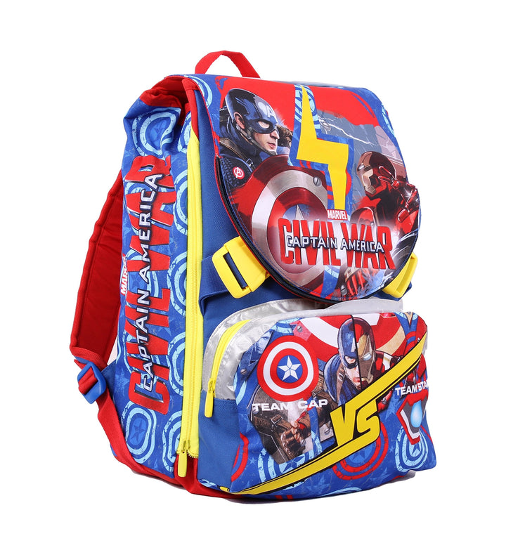 Seven Kidz Corner Capitan America Kinder-Rucksack, 75 cm, 131 liters, Blau (Blu)