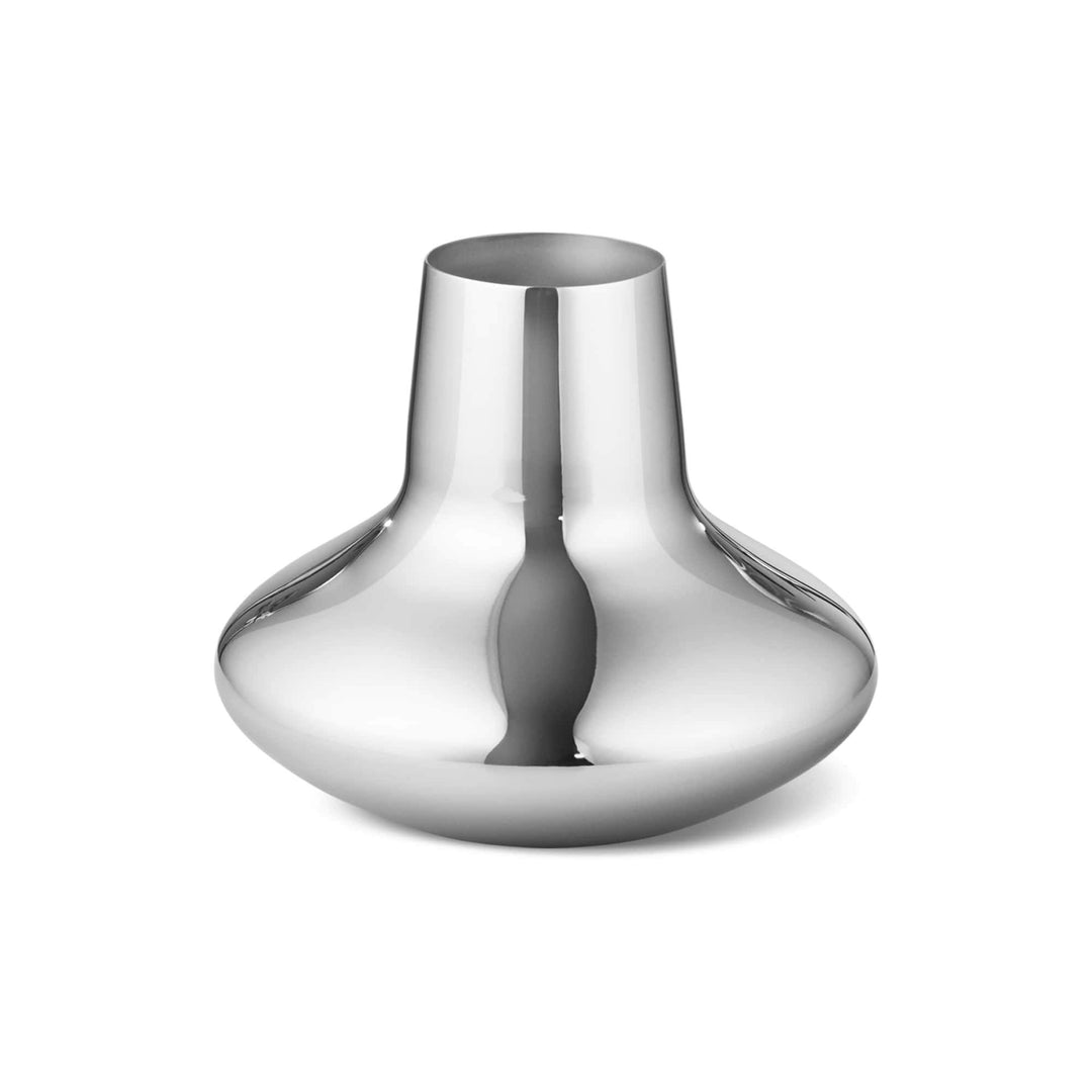 Georg Jensen HK Vase, Edelstahl, Silber, 27 x 27 x 22,2 cm, L
