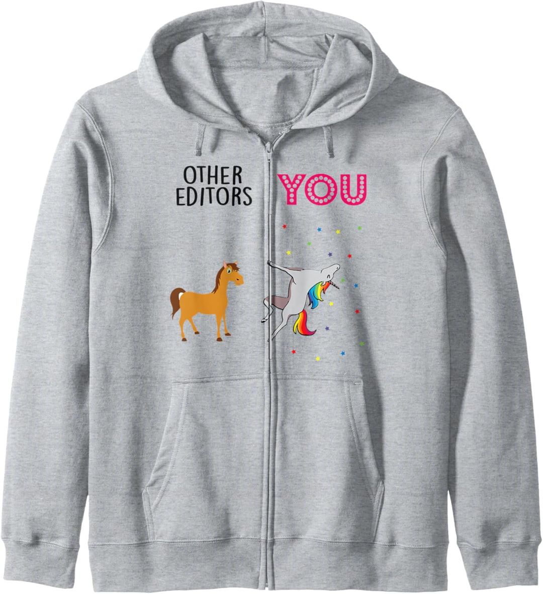 editor Funny Unicorn Kapuzenjacke