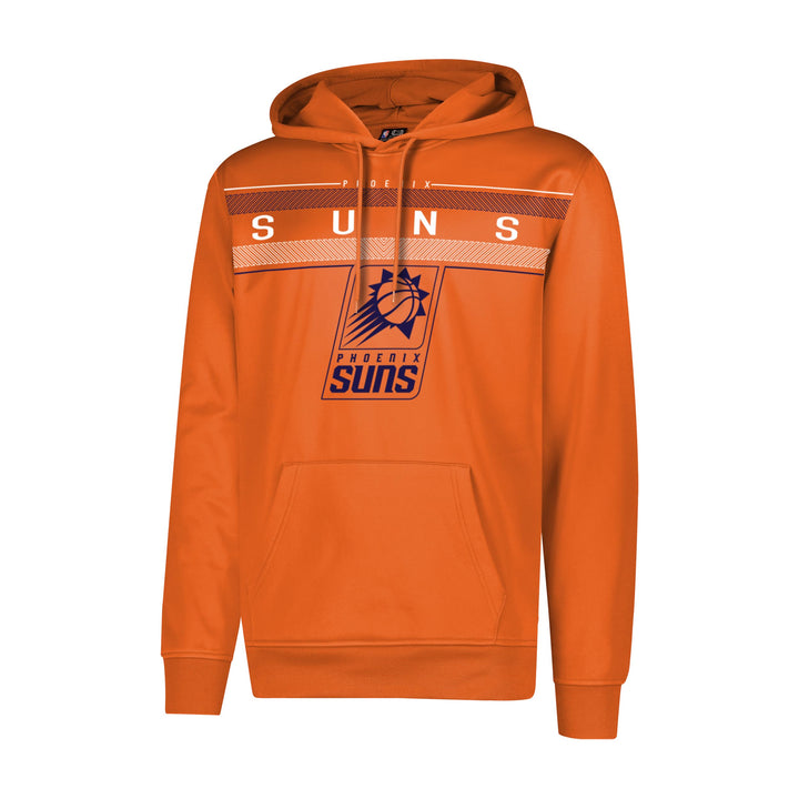 NBA Herren Fleece Hoodie Pullover Sweatshirt Poly Midtown, Herren, Midtown Hoodie L Kürbis, L Kürbis