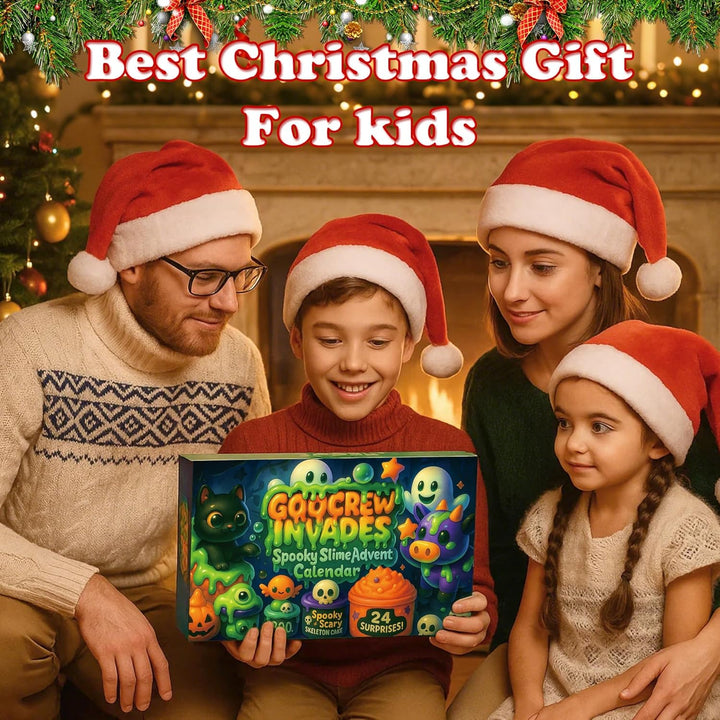 Funewest Slime Adventskalender 2025 – 24 Tage Halloween Schleim Countdown Kalender, Halloween und We