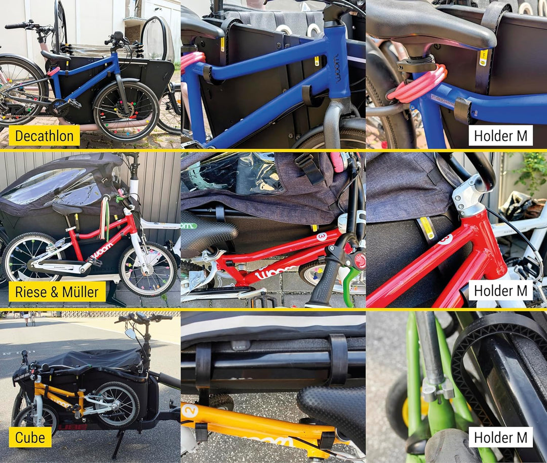 Frank Bike Holder M 2.0 – 2X Halterung für Kinderfahrrad &amp; Laufrad am Lastenrad | kompatibel mit Urb