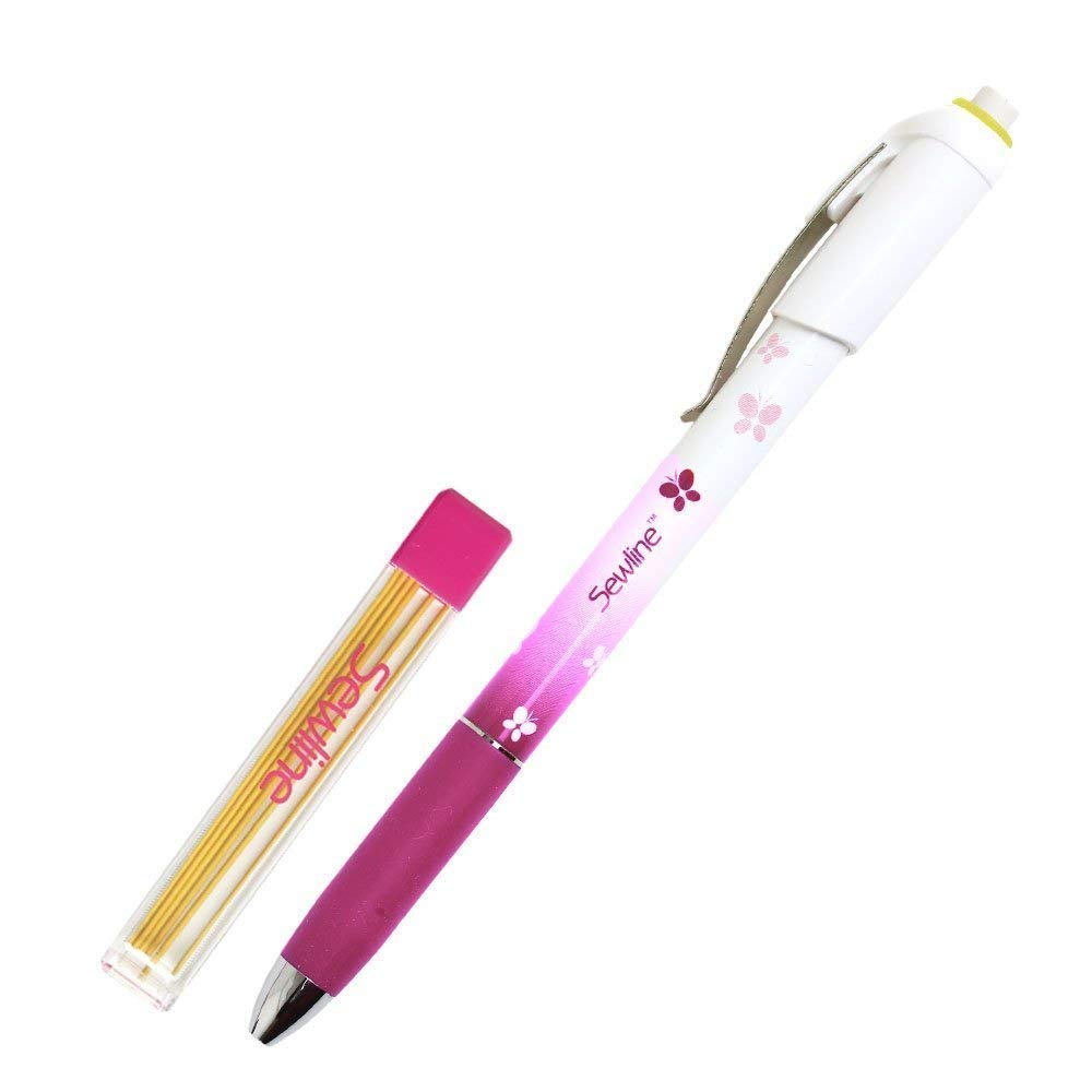 Sewline gelben Stoff Druckbleistift & Nachfüllung