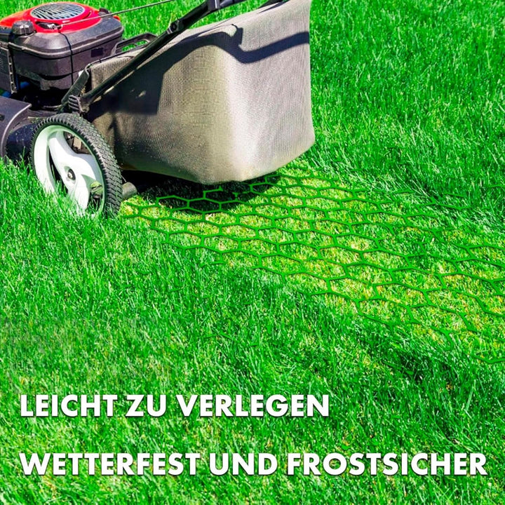 Floordirekt Rasengitter aus Kunststoff befahrbar 1m² - 4 Stück - 50 x 50 cm, Gruen - Bodengitter, Pa