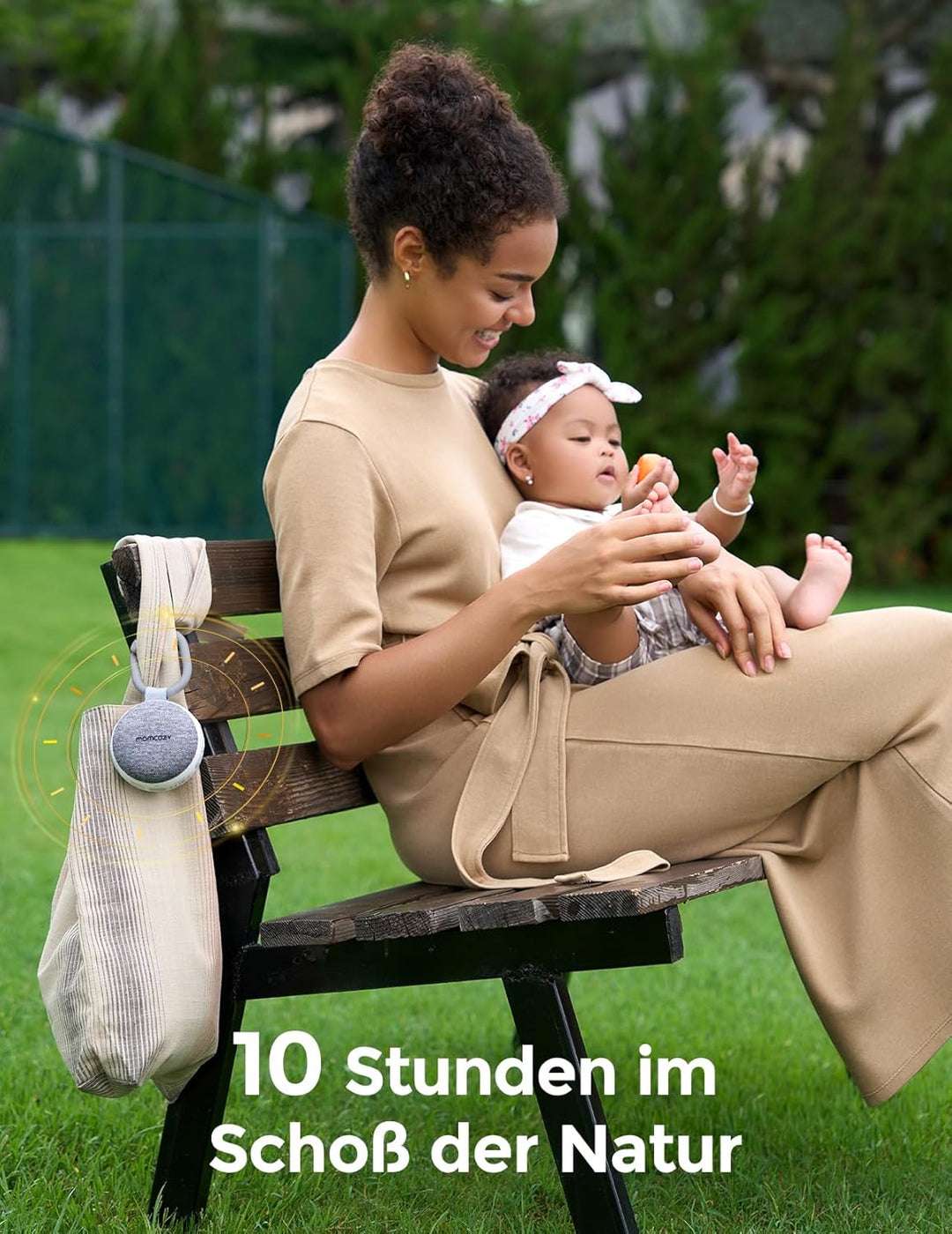 Momcozy WN06 Tragbare White Noise Machine Baby mit Nachtlicht – Weisses Rauschen Gerät für Neugebore