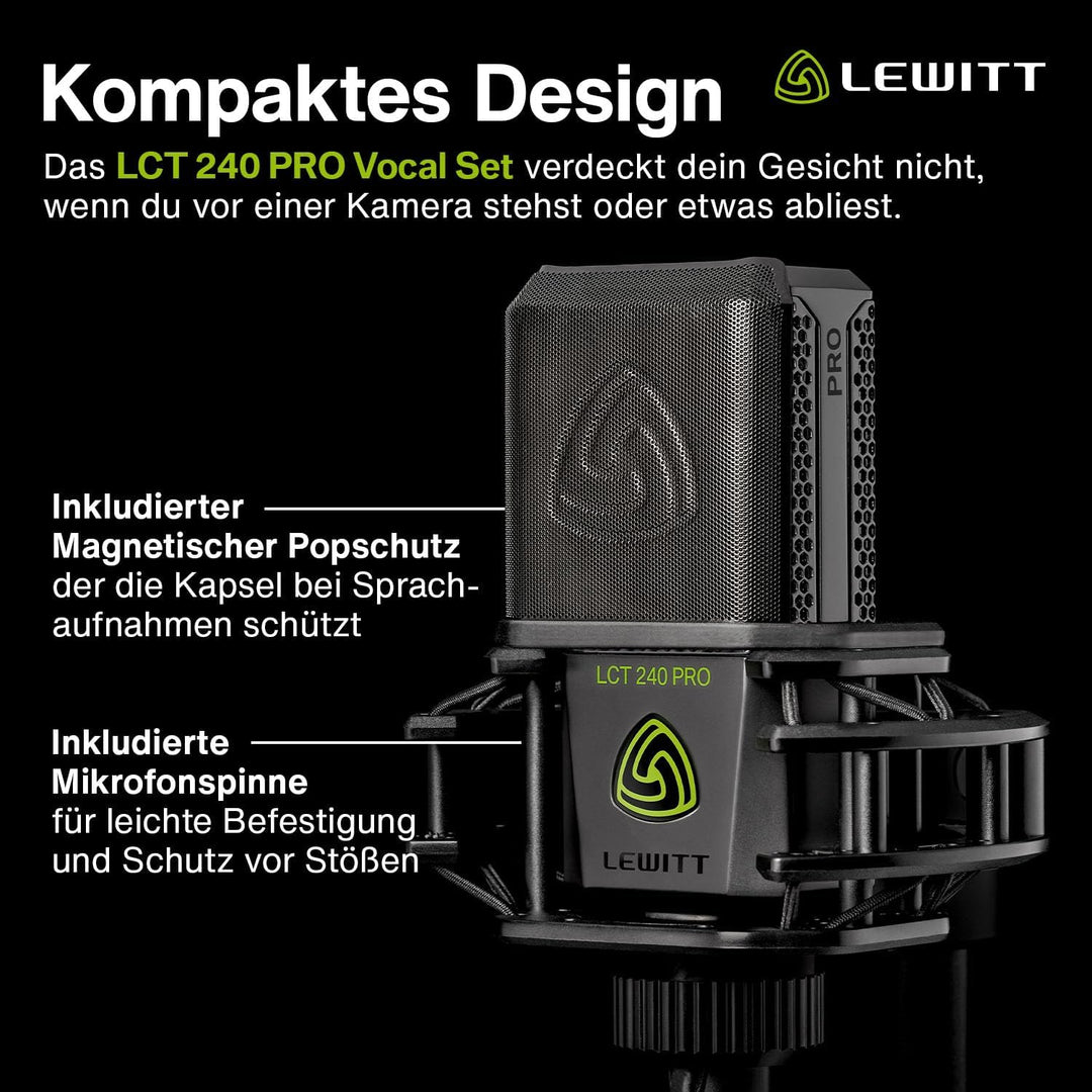 LCT 240 PRO Vocal Set - XLR-Kondensatormikrofon für Gesang, Instrumente, Podcasting & Streaming - pr
