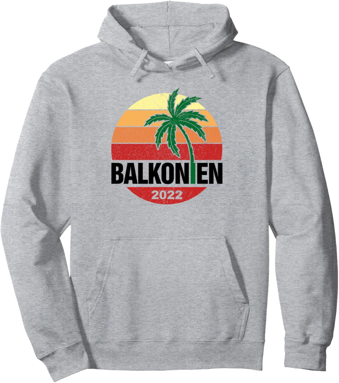 Balkonien 2022 Urlaub I Vintage Sommer Urlaubs Pullover Hoodie