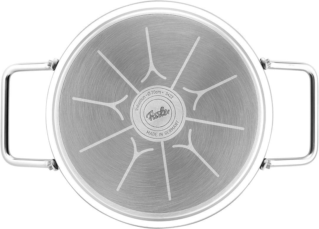 Fissler Adamant / Aluminium-Kochtopf (Ø 18 cm, 2L) Töpfe-beschichtet mit Metall-Deckel, antihaftend