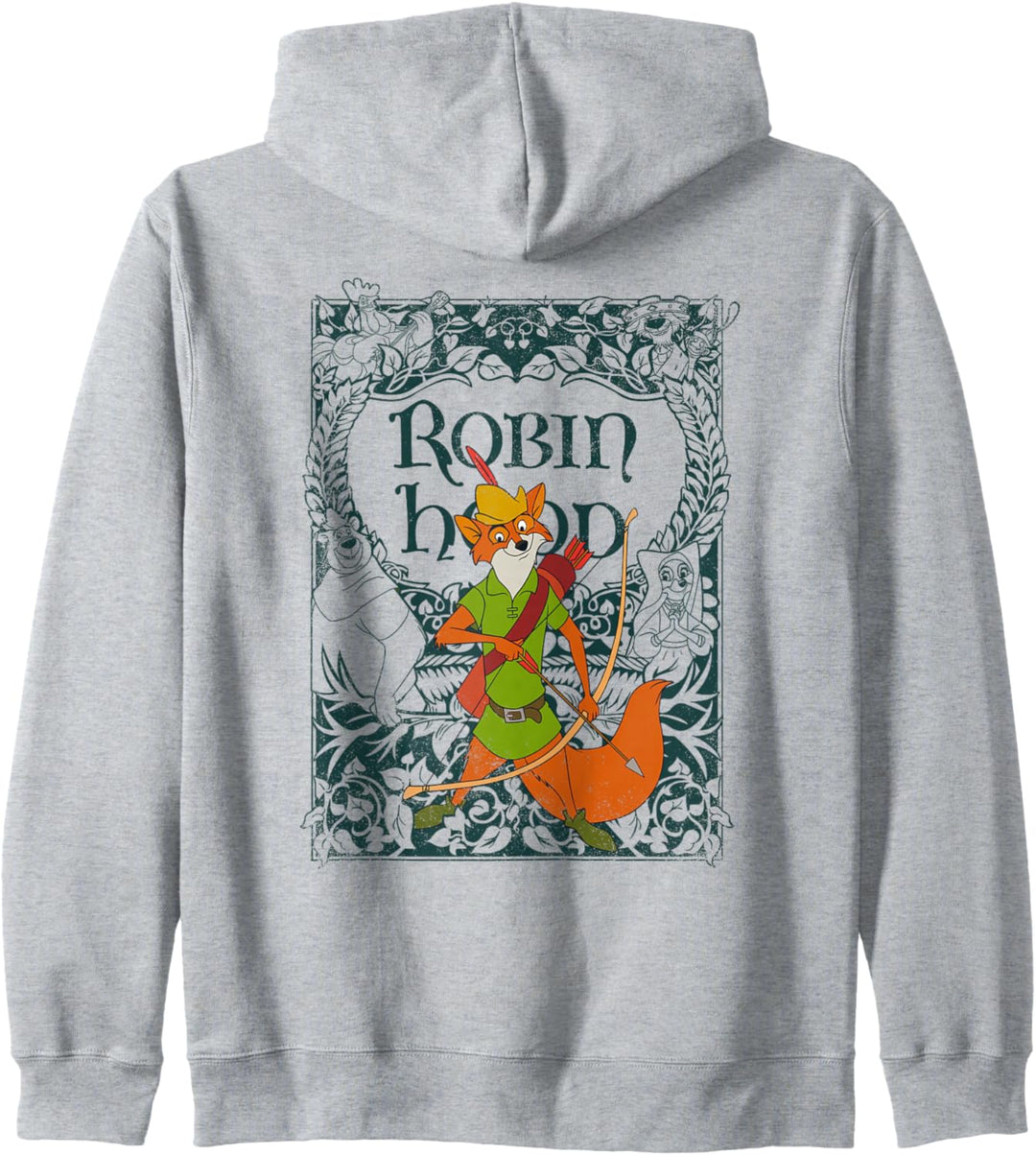 Disney Robin Hood Retro Vintage Distressed Kapuzenjacke