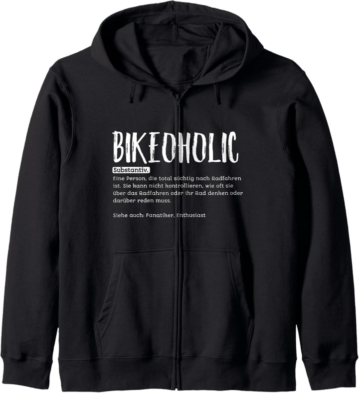 Bikeoholic Substantiv | Fahrrad Design Lustig Geschenk Kapuzenjacke
