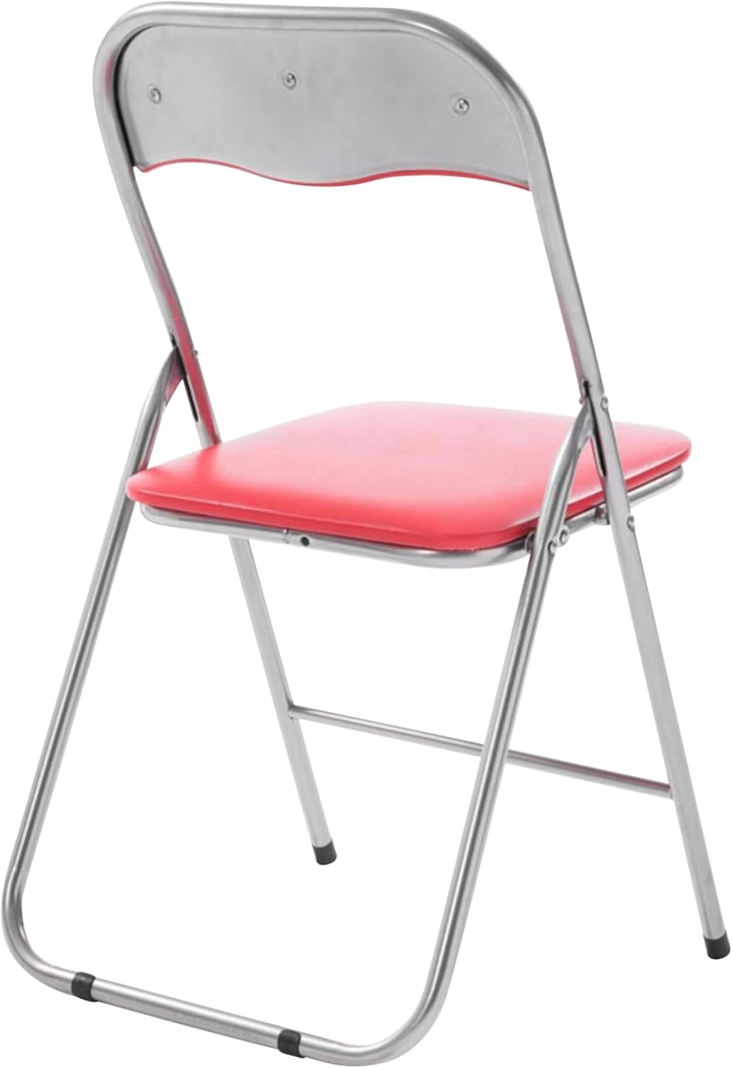 CLP 4er Set Klappstuhl Felix Gepolstert I Küchenstuhl Mit Metallgestell I Kunstleder PVC Sitz Gepols