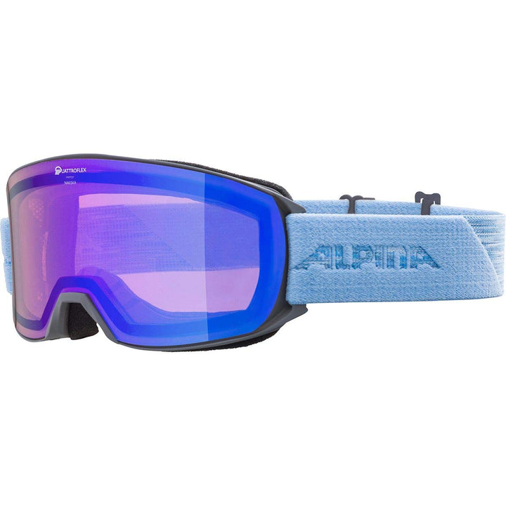 ALPINA NAKISKA Q - Verspiegelte, Kontrastverstärkende &amp; Polarisierte Skibrille Mit 100% UV-Schutz Fü