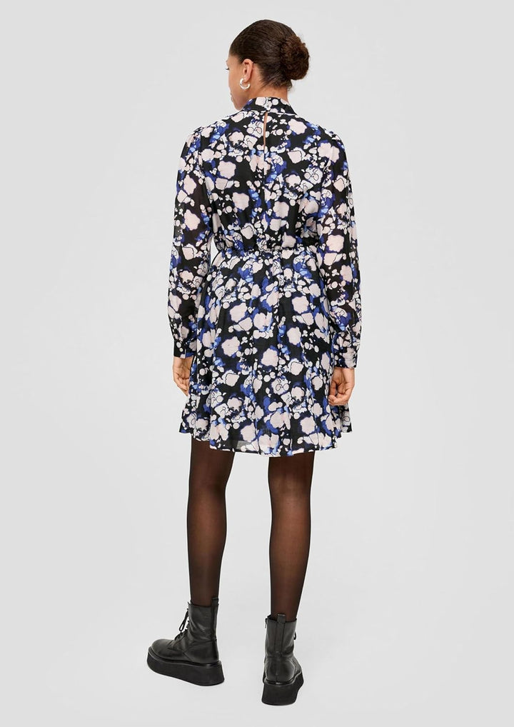 s.Oliver Damen Blusenkleid mit Allover Print, 34
