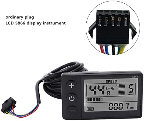 Elektrisches Fahrrad-Display, LCD-Messgerät, Fahrrad-Geschwindigkeitsmesser, E-Bike-Roller-Computer,