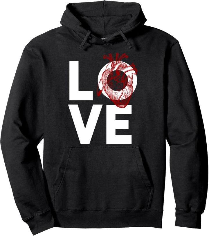 LOVE (Liebe - mit Herz Illustration) Pullover Hoodie