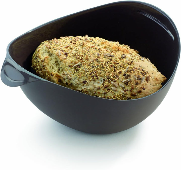 Lékué-Set, Brotbackschale, braun, 28 x 23 x 13 cm + Löffel Set Brotbackschale + Löffel, Set Brotback