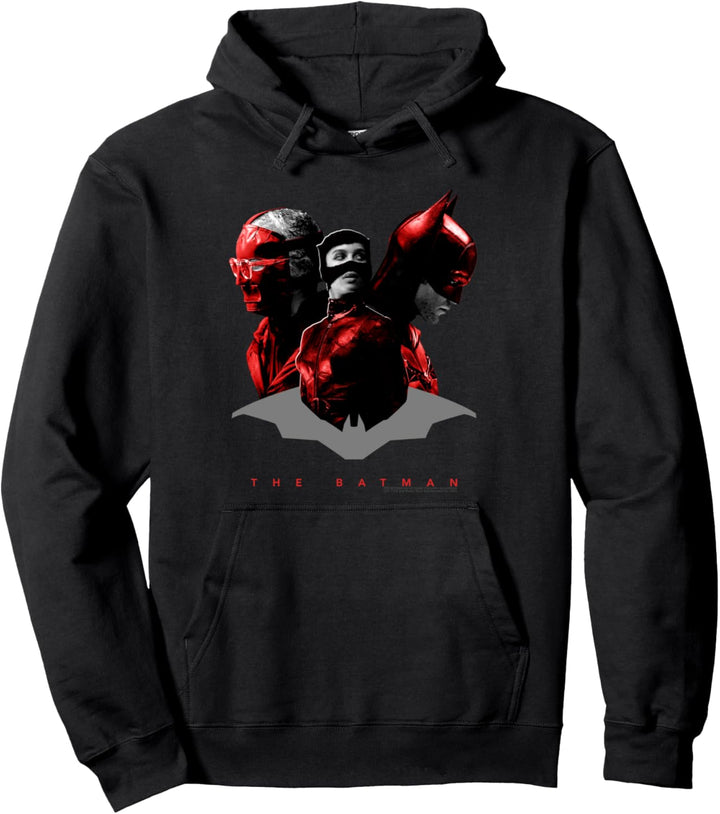 The Batman Catwoman And The Riddler Pullover Hoodie