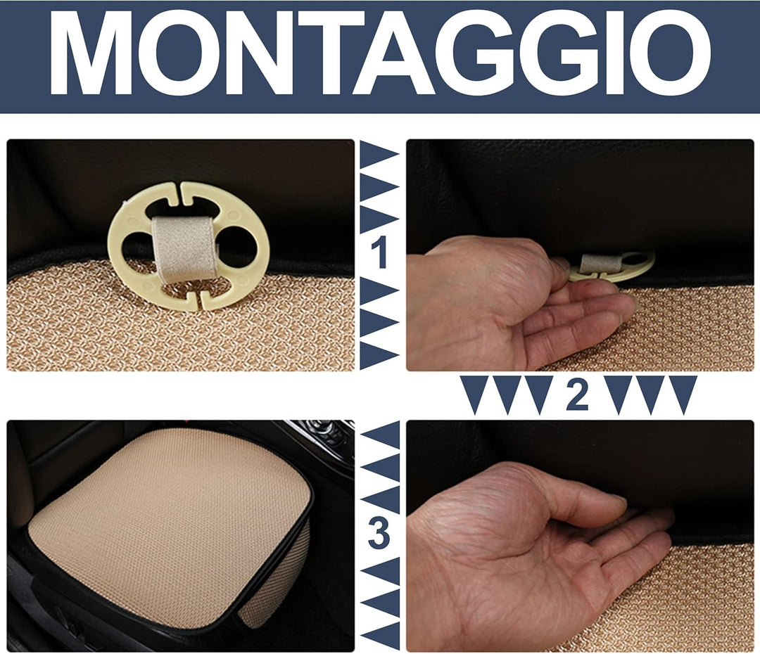 Auto Accessori Lupex Autositzbezug 3 Stück Universal Auto | Sitzschutz 2 vorne und 1 hinten | Protec