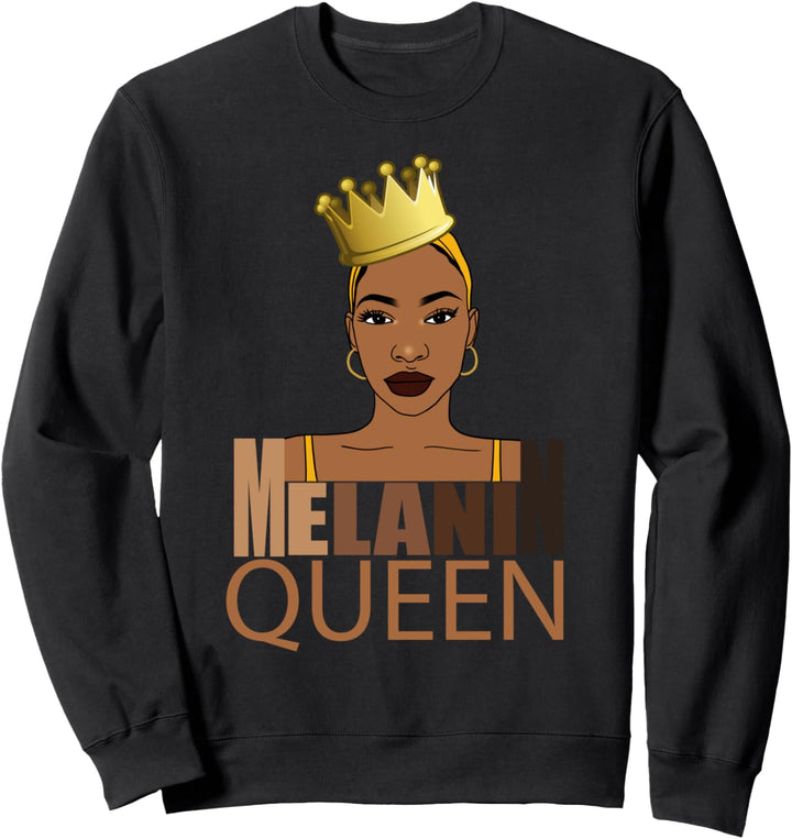 Oheneba: Melanin Drippin' Black Girl Magic Afro Pride Sweatshirt