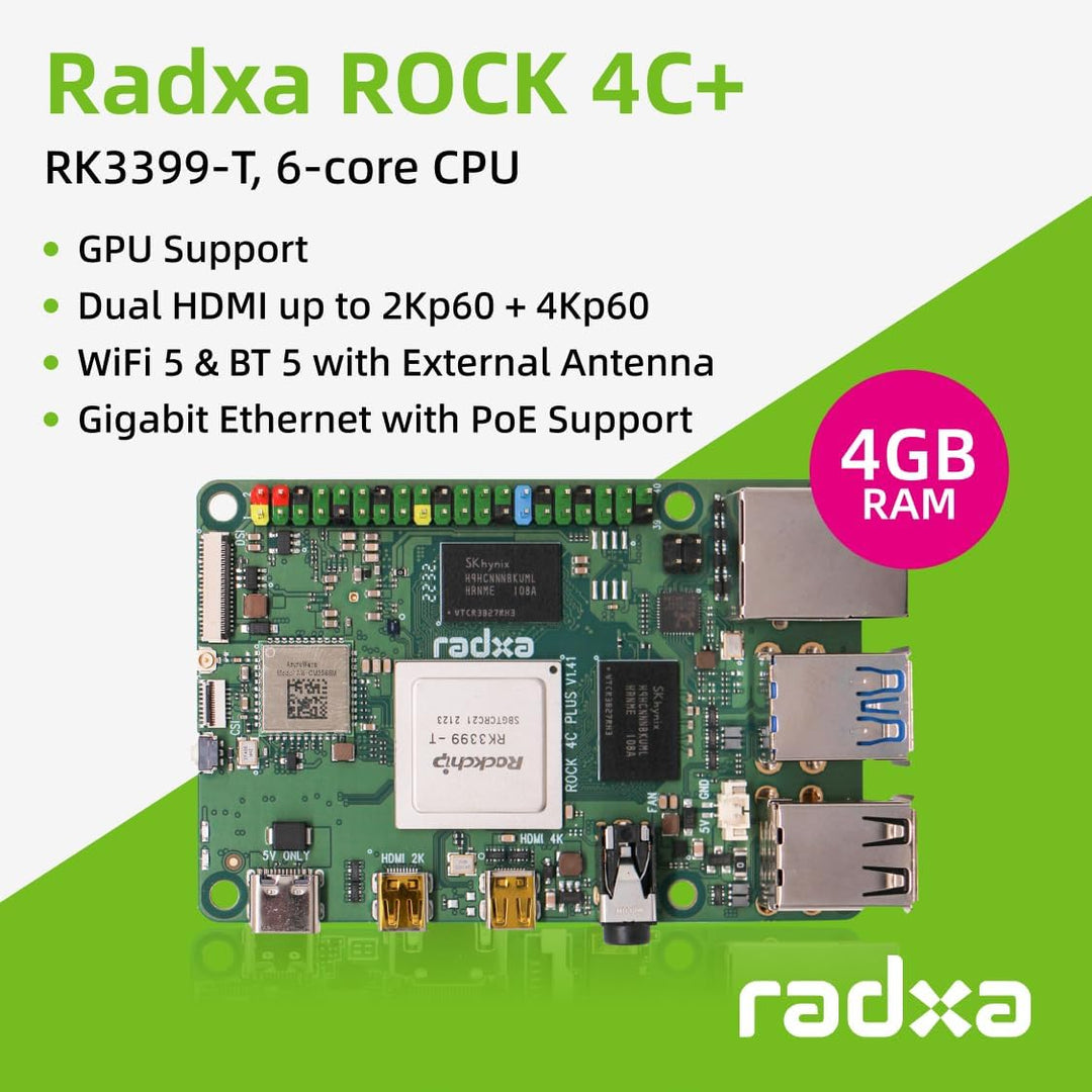 Rock 4 C+ 4GB Single Board