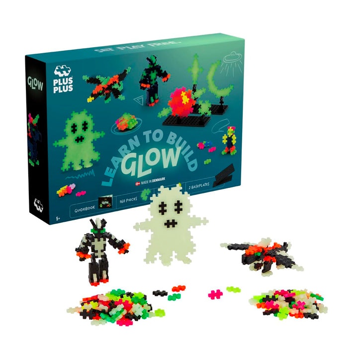 Plus-Plus 500 Kreativ Bausteine Nachtleuchtend, Glow Learn to Build Glow, Learn to Build Glow