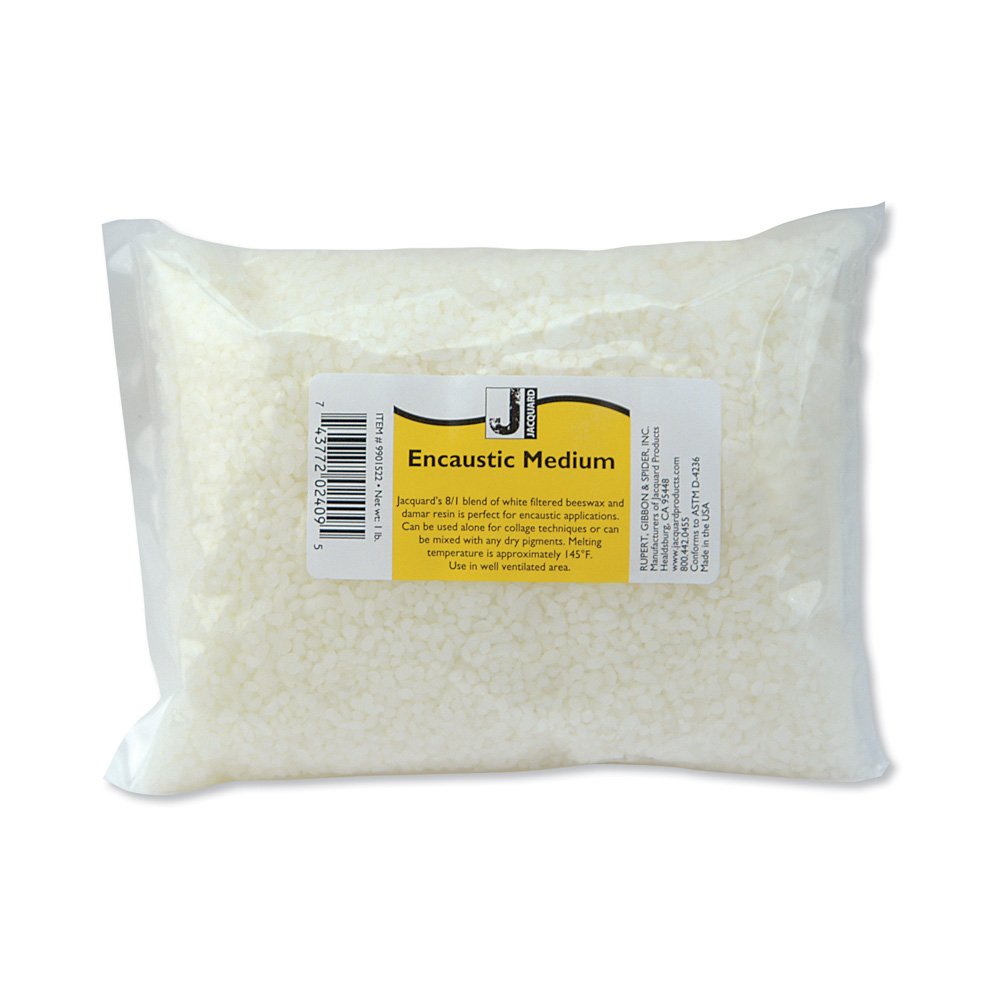 Jacquard 0,5 kg Tasche Encaustic Medium Wax, weiss, 1 Pound Container