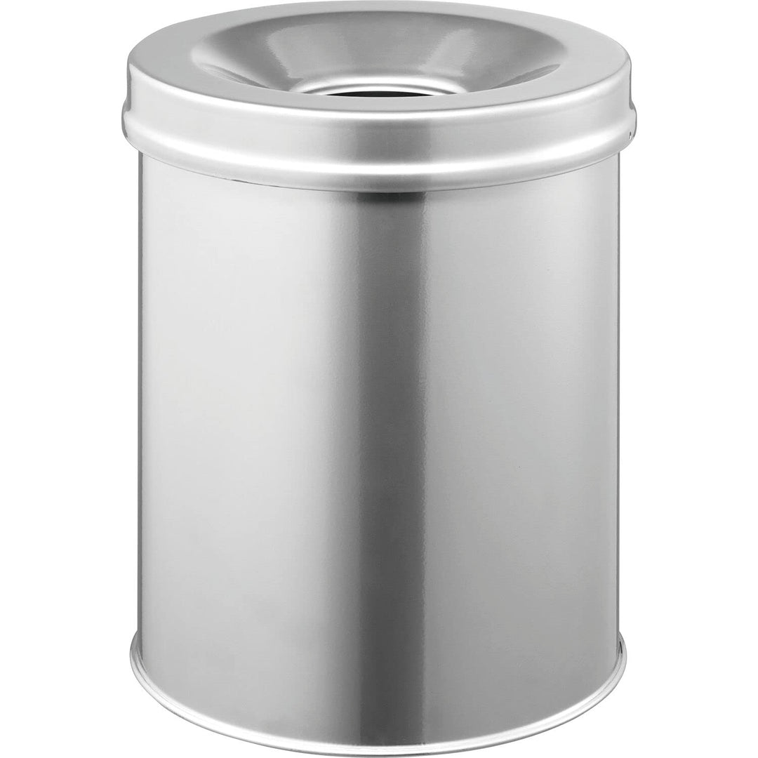 Durable Papierkorb Safe rund 15 Liter, silber, 330523 silber 15 Liter, silber 15 Liter