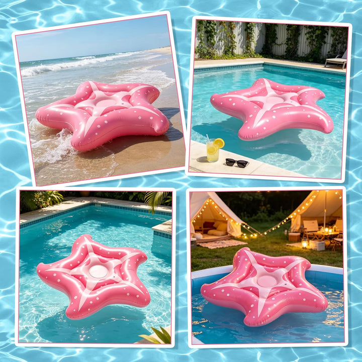 Luftmatratze Pool Seestern 150cm Schwimmtier Luftmatratze Wasser Wasserhängematte Pool Spielzeug für
