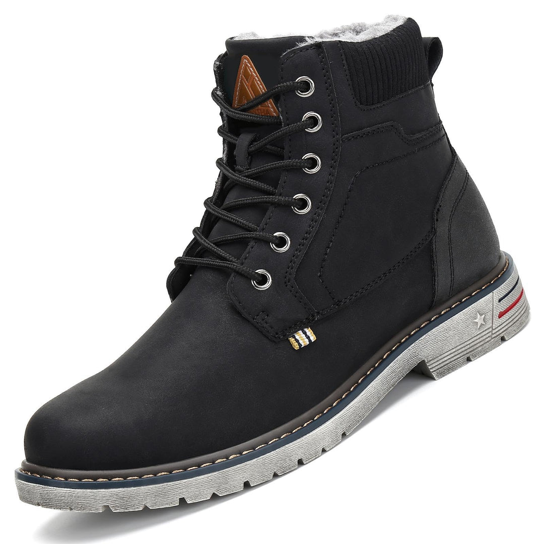Mishansha Warme Gefüttert Winterschuhe Herren Damen Wasserabweisend Winterstiefel Wanderschuhe Gr.36