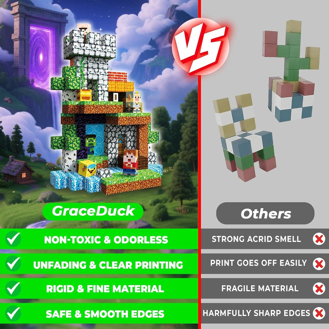 GraceDuck Magnetische Bausteine 04 standard_edition, 200PCS