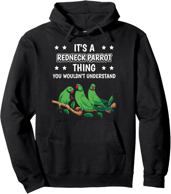 Ist so ein Halsbandsittich Ding Lustiger Spruch Vogel Pullover Hoodie