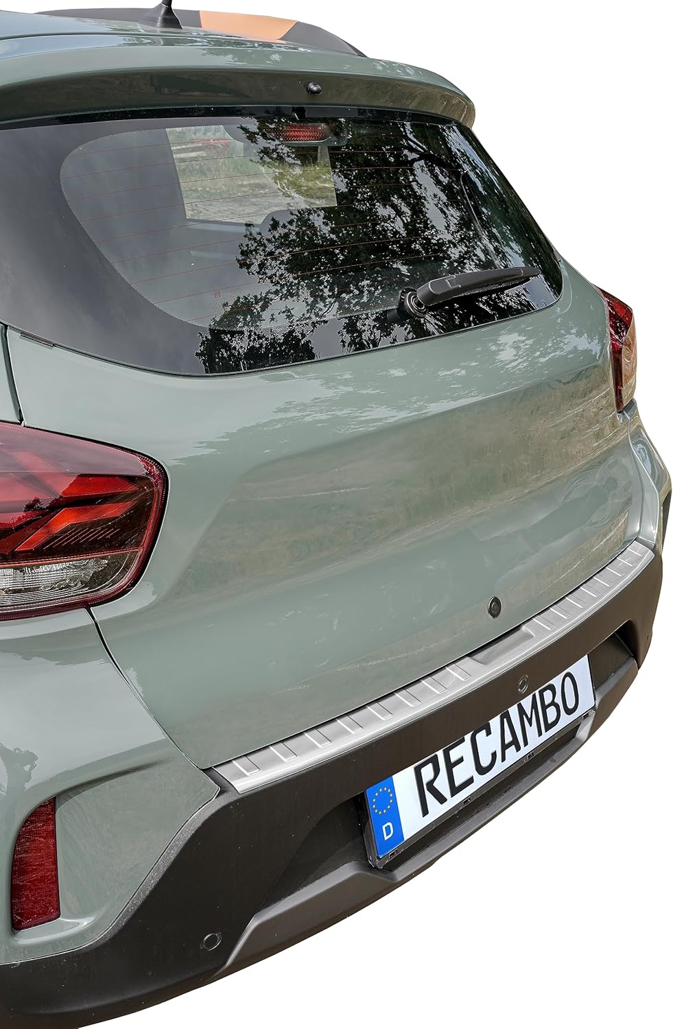 Ladekantenschutz Edelstahl MATT kompatibel für Dacia Spring | BJ ab 2022> | premium Qualität von REC