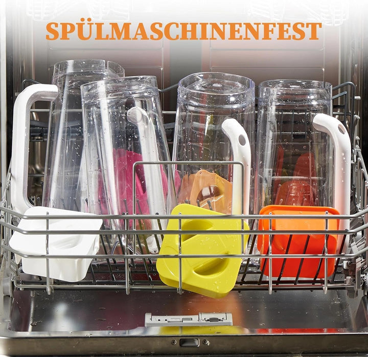 CURTA krug 2liter Wasserkrug Mit Deckel Mit Griff mit Skala, Kunststoff Für kühlschrank,2 liter pitc