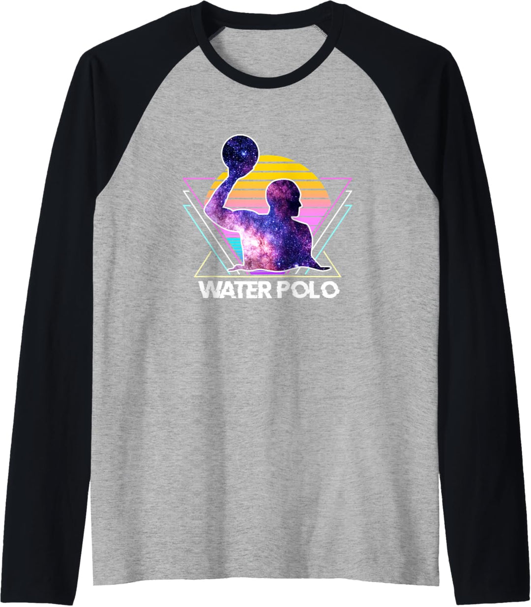 Wasserball Sport Retro Vintage Vaporwave 90er Jahre Raglan