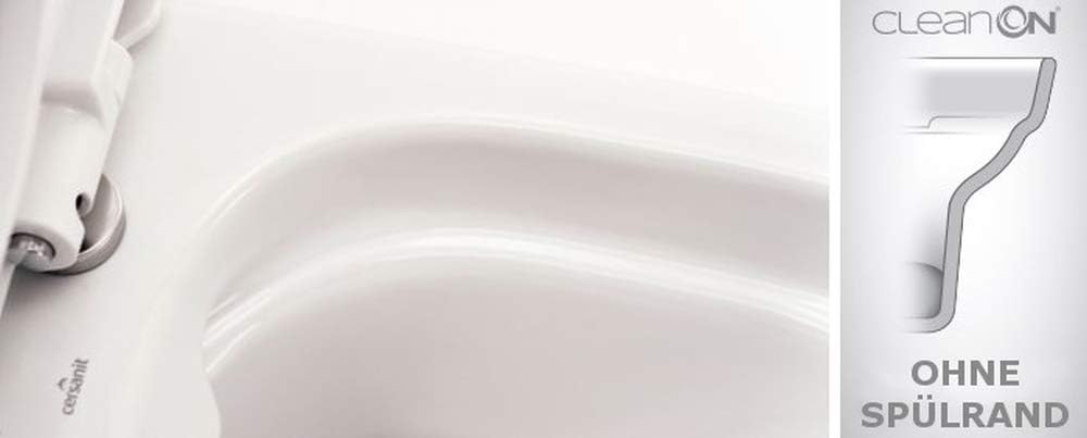 VBChome Keramik Stand WC Toilette Komplett Set Keramik WC- Sitz aus Duroplast mit Absenkautomatik So