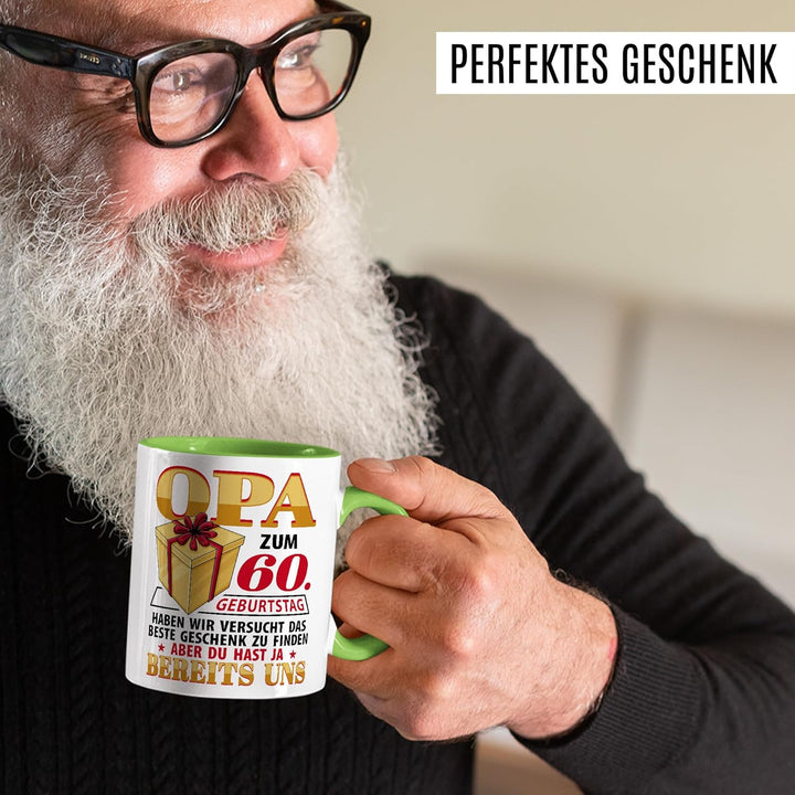 Tasse Grossvater Geschenk Opa zum 60. Geburtstag haben wir versucht das beste Geschenk zu finden, ab