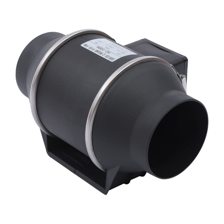 czyuRachel 100mm Abluftventilator, Rohrlüfter Inline-Rohrventilator 220m³/h Fächerförmige Luftschauf