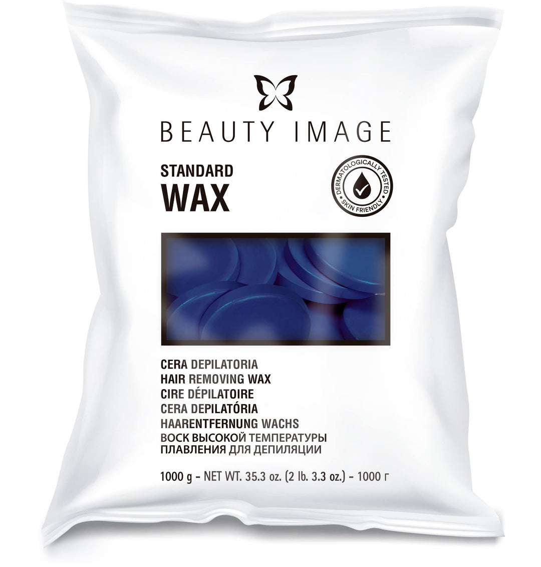 BEAUTY IMAGE Easy Melt Haarentfernungs-Wachs. Haarentfernung ohne Streifen für Körper, Achseln, Gesi
