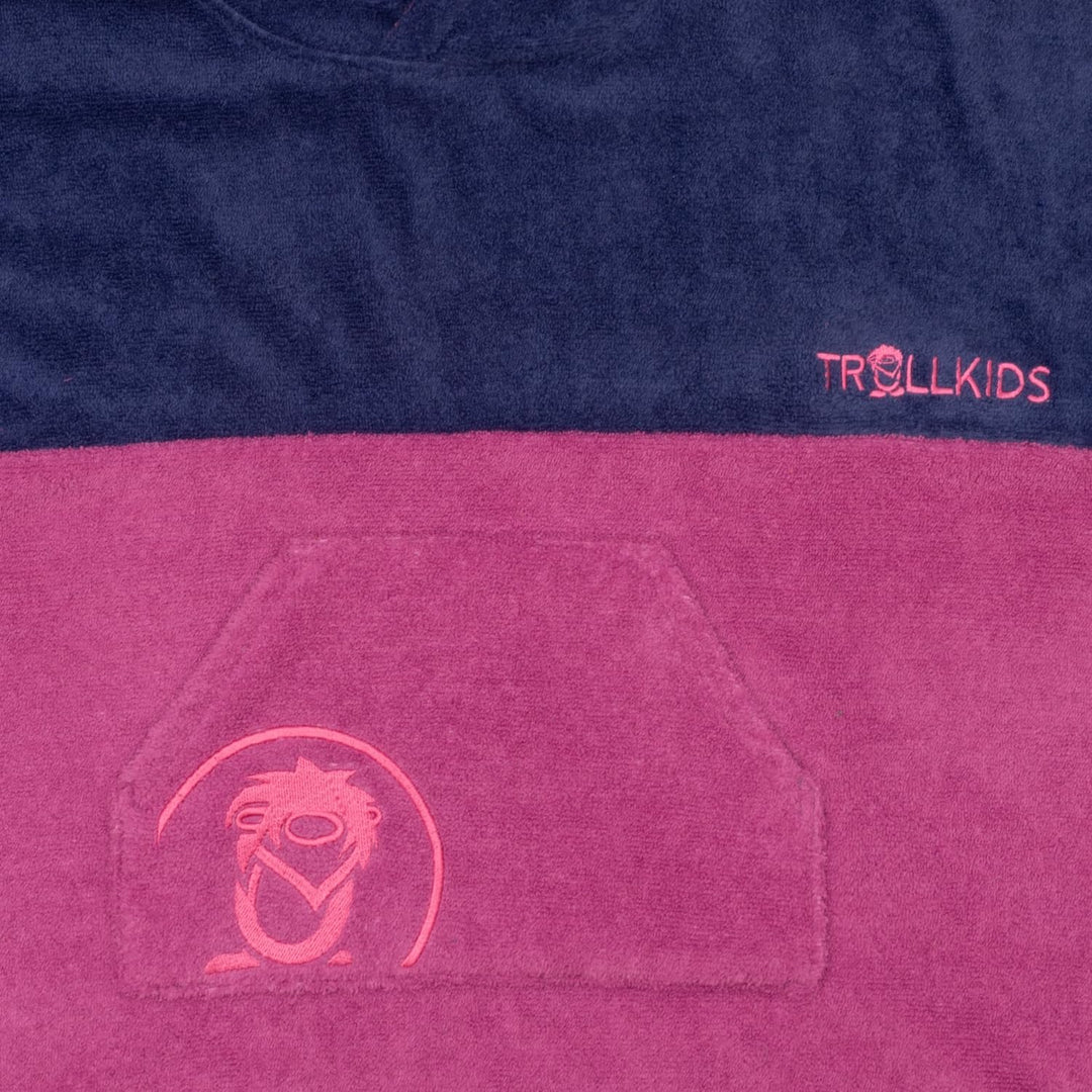 Trollkids Kids Kvalvika Surf Poncho 128 Mallow Pink, 128 Mallow Pink