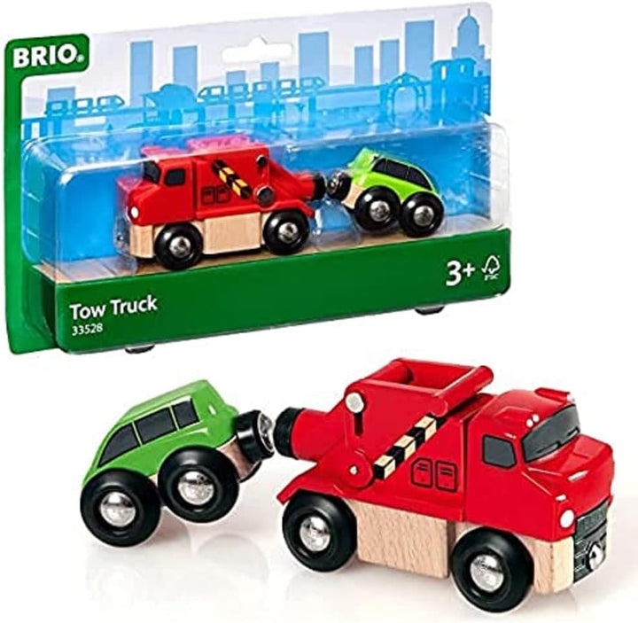 BRIO World 33204 Parkhaus, Strassen &amp; Schienen – Eisenbahnzubehör Holzeisenbahn – Empfohlen für Kind