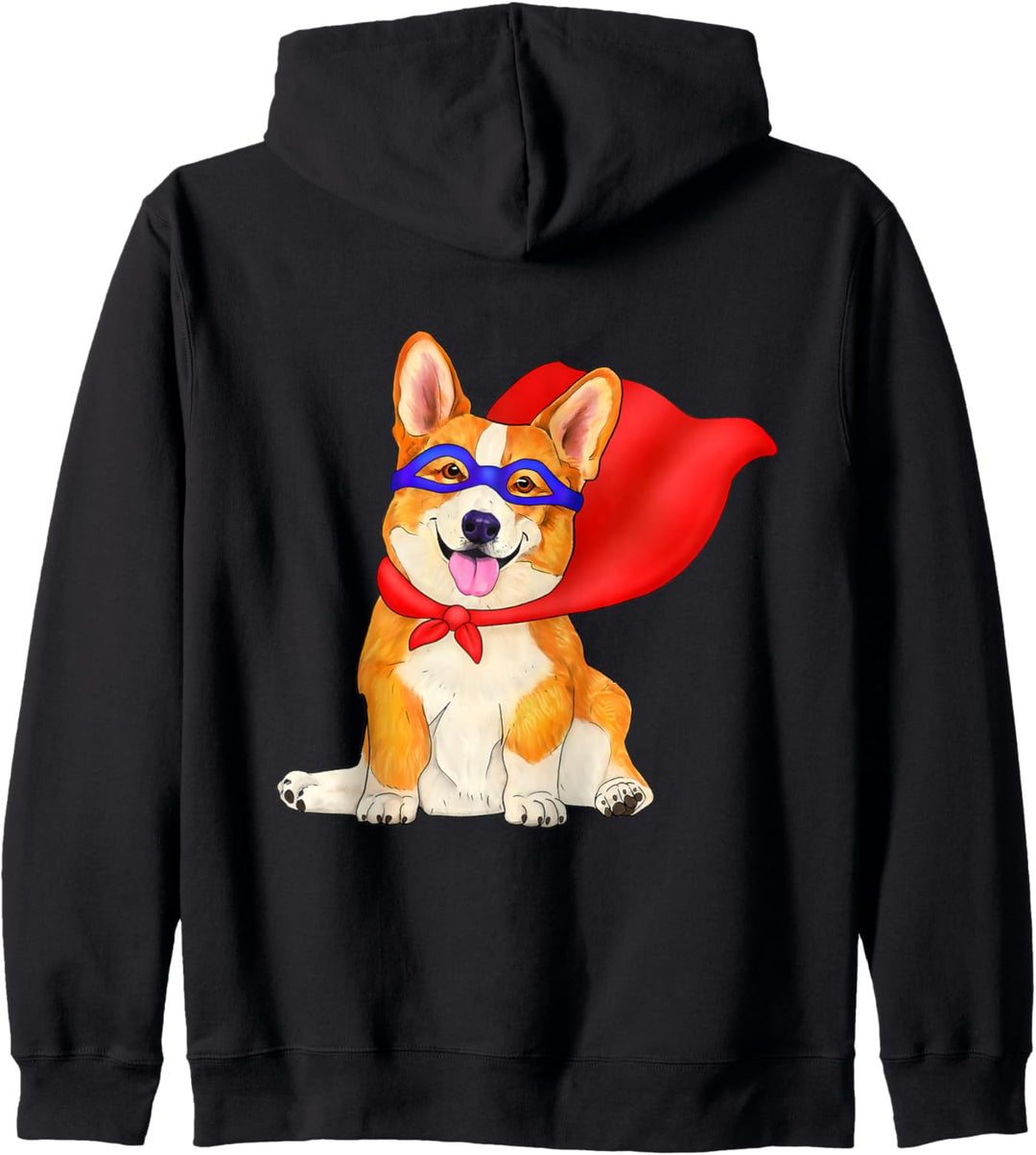 Super Hero Corgi - Netter Superhelden-Hund im roten Kap Kapuzenjacke