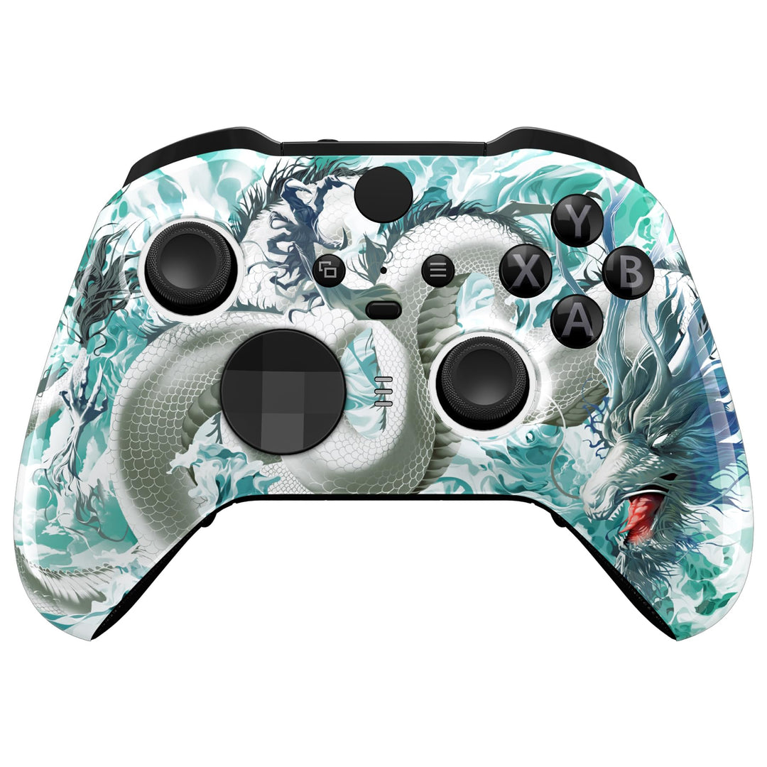 eXtremeRate Front Gehäuse Case für Xbox Elite Series 2/2-Core Controller,DIY-Ersatz Hülle&Thumbstick