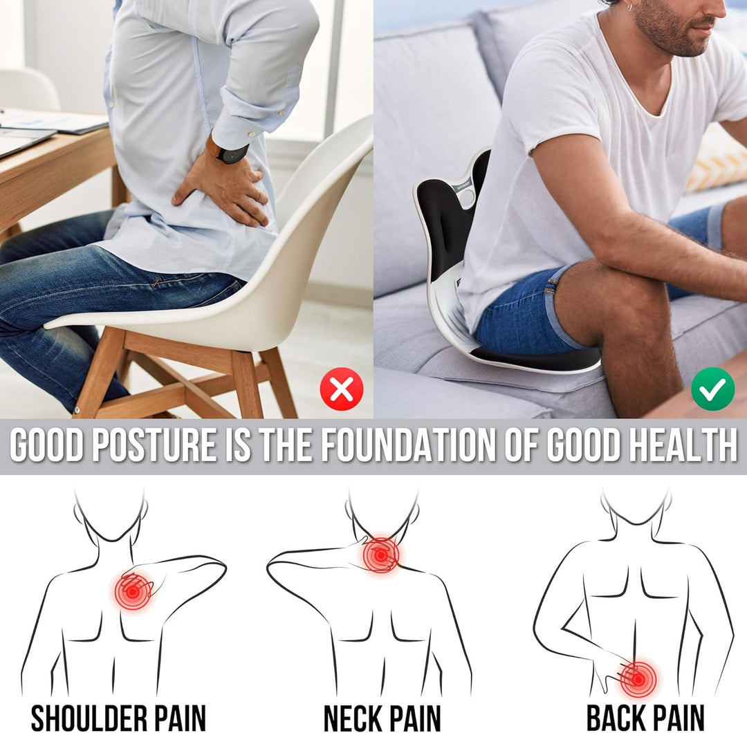 ERGONIX Lordosenstütze Haltungskorrekturstuhl für Frauen - Grösse M Ergonomischer Rückenstützstuhl z