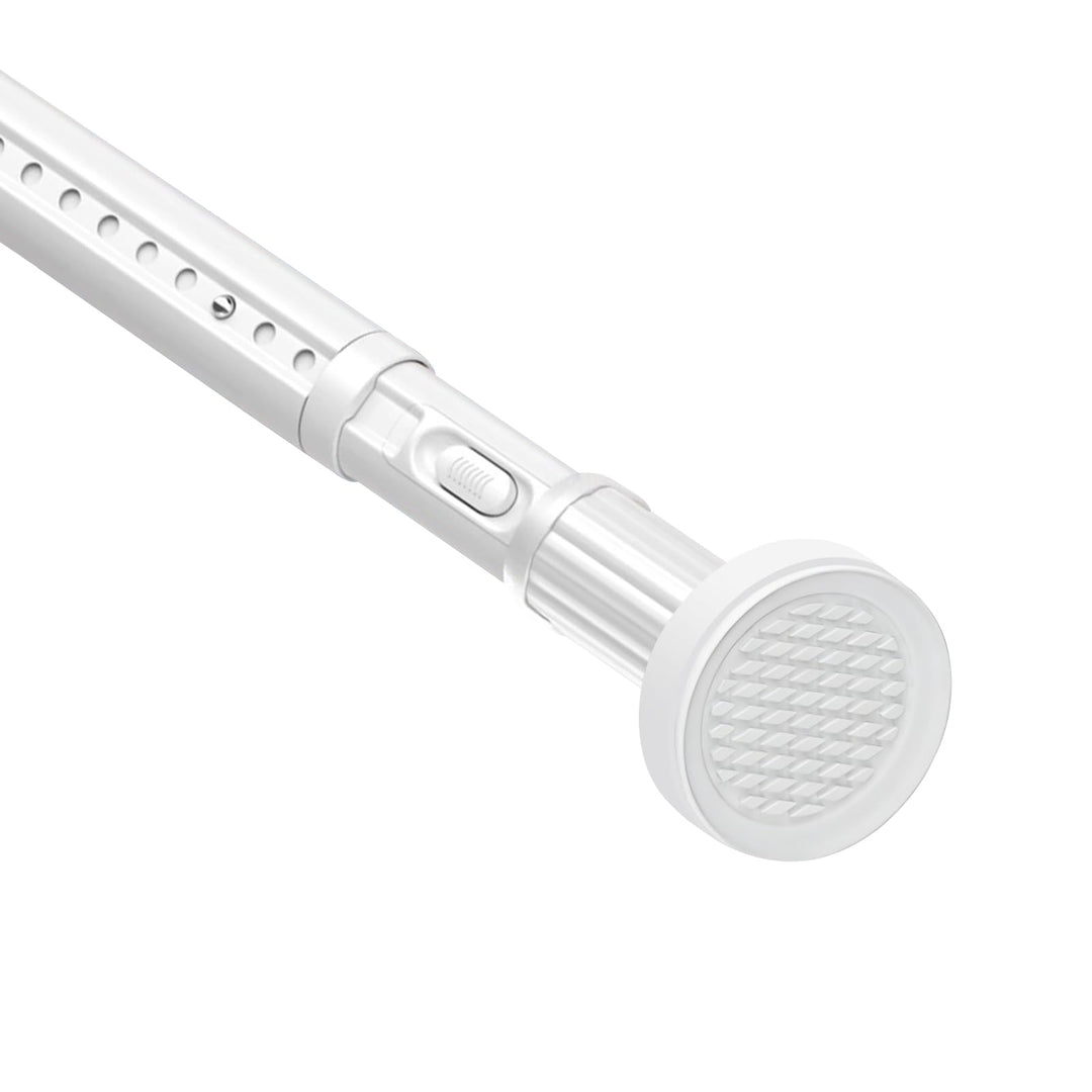 Gardinenstange ohne Bohren 70-110cm, Ø32mm Weiss Multifunktionale Vorhangstange zum Einklemmen - Aus