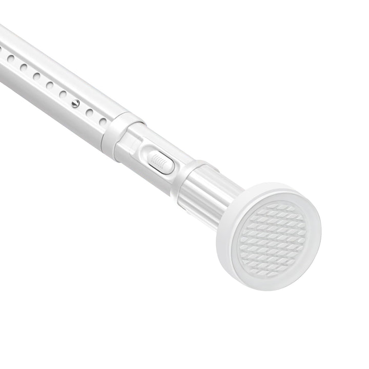 Gardinenstange ohne Bohren 70-110cm, Ø32mm Weiss Multifunktionale Vorhangstange zum Einklemmen - Aus