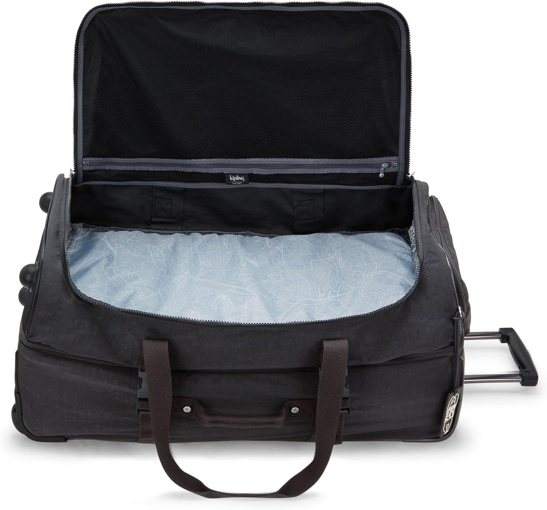 Kipling TEAGAN L, Grosser weicher Koffer, 2 Rollen Reisegepäck, 77 cm, 91 L, 3.44 kg, Black Noir TEA